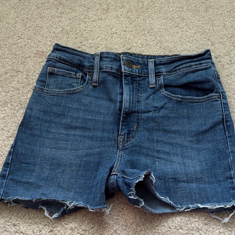 Levi's Dark Blue Jean Shorts